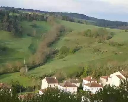 Aubrac_305 Vue de la fenêtre de notre chambre, le matin