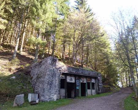 P1190090 Abris allemands de la guerre de 1914-18 avec station de pompage près...