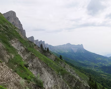 P1170801 Vue vers la Grande Moucherolle depuis les environs de la limite communale entre Saint-Andéol et Gresse-en-Vercors sur le sentier balcon Est.