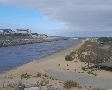 20240910_101836 Embouchure du Courant de Mimizan (en provenance du lac d'Aureilhan) à Mimizan-Plage.