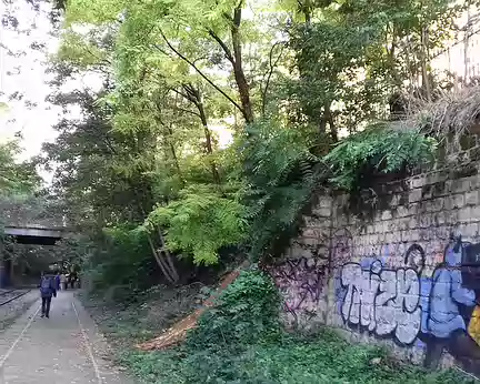 008 pour une promenade sur la Petite Ceinture, ancienne ligne ferroviaire longue de 32 km, construite autour de Paris sous le Second Empire