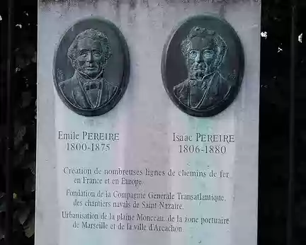 020 Les frères Pereire sont à l’origine de la première ligne ferroviaire (Paris – Le Pecq) créée sous le règne de Louis Philippe (1837)