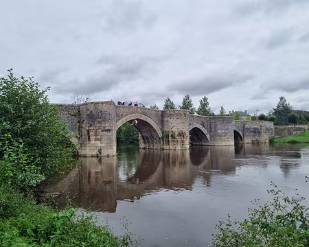 009 Le vieux Pont de Saint-Savin sur la Gartempe, construit fin XIIIe, début XIVe siècles. 100 m de long, sur 3,50 m de large et 5 arches.