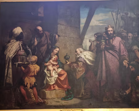 091 Toile donnée par l'empereur Napoléon III en 1857.