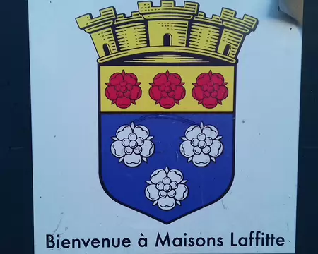 005 Le blason de la ville reprend les armes des Longueil, seigneurs de Maisons du XVème au XVIIIème siècle