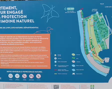 006 Le parc départemental de Livry (165 ha), en bord de Seine, est classé Espace Naturel Sensible depuis 2008