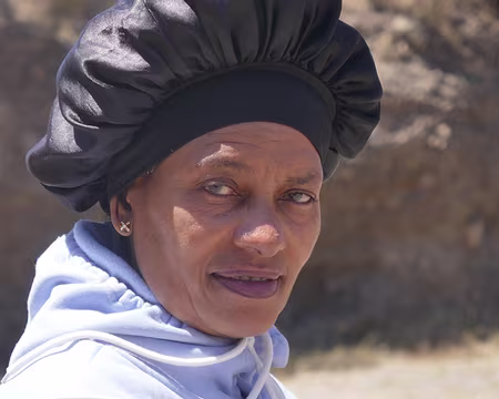 Joana qui tient la buvette du miradouro