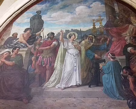 014 Le martyre de sainte Honorine en 303 près du Havre (François Grellet, 1874)