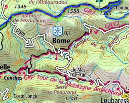 P1350750 Jour 2 : de Saint-Laurent à Loubaresse (+ 1068 / - 730 / 17,5 km sans le Grand Tanargue)