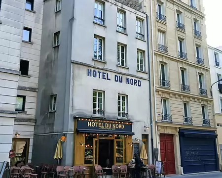 025 L’hôtel du Nord, quai de Jemmapes, a été rendu célèbre par le film de Marcel Carné (1938)