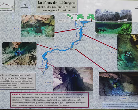 P1180555 Foux de la Buèges : aperçu des profondeurs d'une exsurgence karstique.