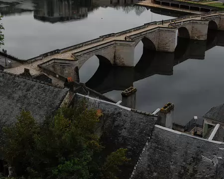 DSC_0016 Terrasson: Le Pont Vieux sur la Vézère.