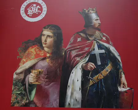 DSC_0041 Beynac: Exposition sur Aliénor d'Aquitaine (reine de France avec Louis VII, puis reine d'Angleterre avec Henri II Plantegenet) et Richard Coeur de Lyon, son...