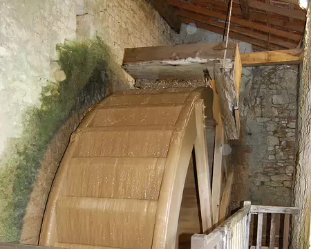 DSC_0074 Boucle de Beynac: Le moulin du Trel, où officie le moulinier qui fait de l'huile de noix à partir de cerneaux en mauvais état. Les noix sont ramassées en...