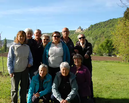 DSC_0170 La belle équipe ! De gauche à droite, en haut : Gisèle, Dominique, Guillaume, Anne, Christine, Eric, Jean-Claude; en bas : Mathilde, Françoise, Martine