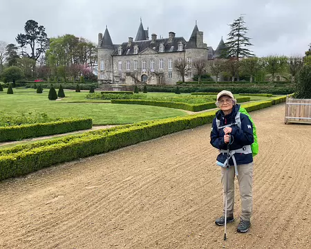Sylvie et le château de Kergrist.