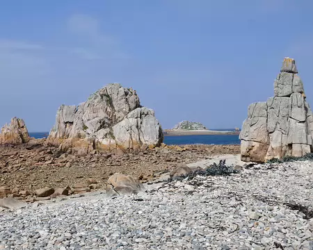 La Pointe du Château, Plougrescant. Enfin le soleil !!!