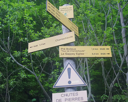 Début matinal de montée vers Chamechaude Dans le mode on vous avait bien dit de pas y aller...