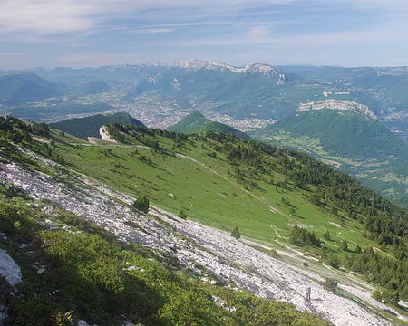 Montée vers Chamechaude Arrivée sur la crête
