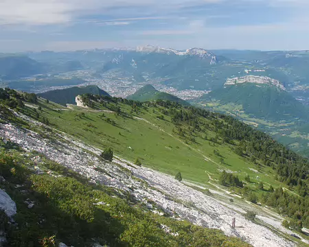 Montée vers Chamechaude Arrivée sur la crête