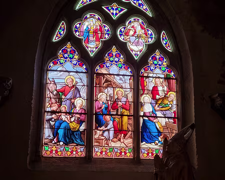 006 Scènes de la vie de Saint Joseph. Vitrail du XIXe siècle