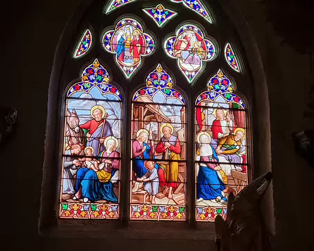 006 Scènes de la vie de Saint Joseph. Vitrail du XIXe siècle