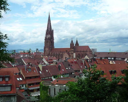 P1360121 Le centre de Fribourg depuis la colline Schlossberg