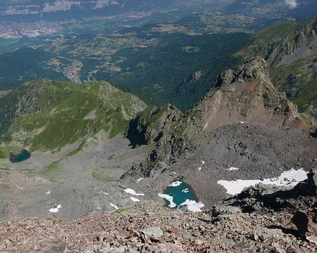 P1180990 A la verticale au dessus du glacier de la Sitre.