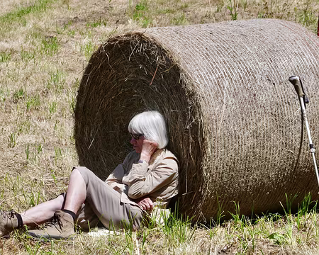 Dominique ne craint pas le rhume des foins.