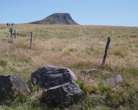 En route vers la Banne d'Ordanche, 1512 m.