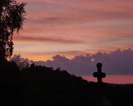 Coucher de soleil sur Mazayes.
