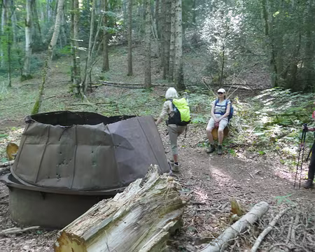 Sur les pentes du Mont Côme. Four à charbon de bois utiisé pendant le 2ème guerre.