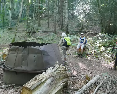 Sur les pentes du Mont Côme. Four à charbon de bois utiisé pendant le 2ème guerre.