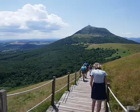 The stairway to Pariou. Fin de la sortie.