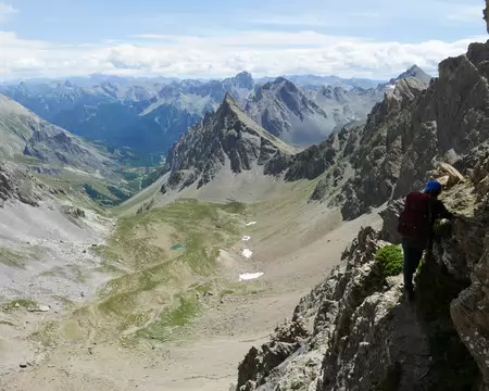 P1190119 Dans le passage équipé menant au Pas de l'Infernet.