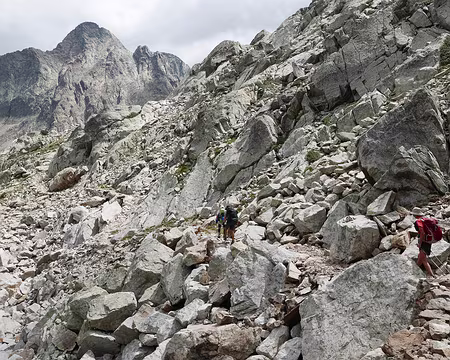 P1190452 Objectif le Pas du Loup - Ouest (2665m), sous le regard du Mont Malinvern - Ouest.