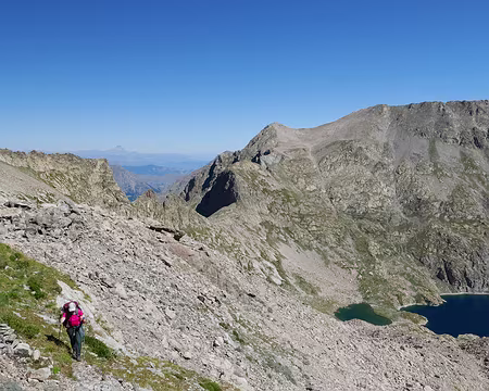 P1190793 Vue sur le Mont Viso par le Pas de l'Agnel.