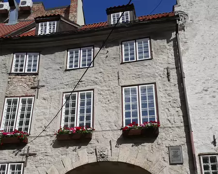 La porte des Suédois, la seule qui subsiste parmi 8 dans le mur d'enceinte de Riga.