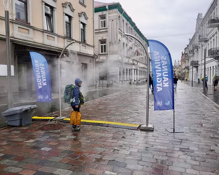 La municipalité de Kaunas a mis en place des brumisateurs au cas où il ne pleuvrait pas assez.