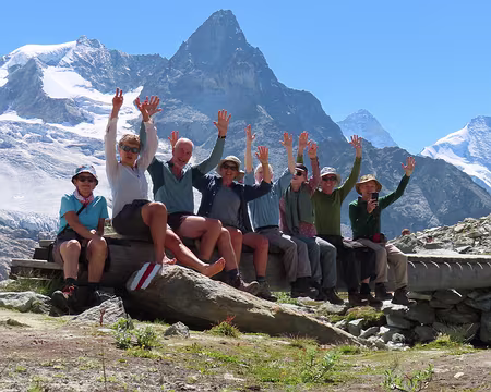 20250808_143258_IMG_8344 Au franchissement du torrent. Au fond le Besso.