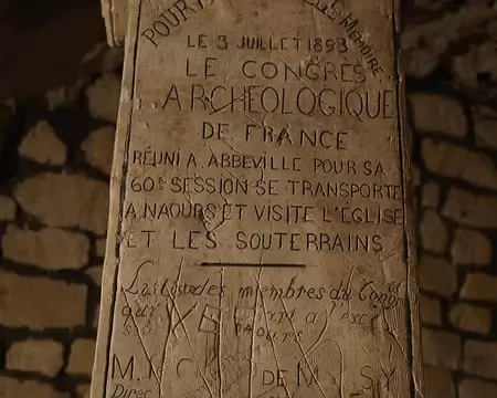 IMGP6070 Cité souterraine de Naours. Ernest Danicourt organisa ici un congrès d’archéologie