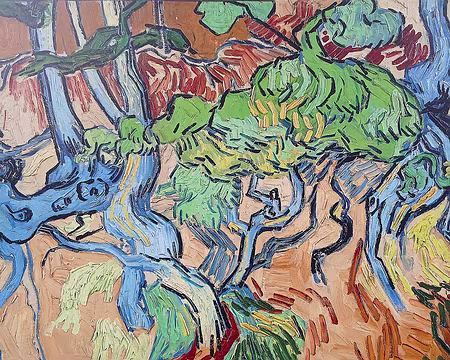 039 »Racines», le dernier tableau peint par Van Gogh avant de mettre fin à ses jours à Auvers (juillet 1890)