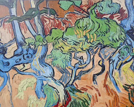 039 »Racines», le dernier tableau peint par Van Gogh avant de mettre fin à ses jours à Auvers (juillet 1890)