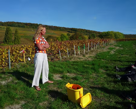 P1360965 Un grand moment avec Sylvie Pommelet (Champagnes Pommelet de Romery)