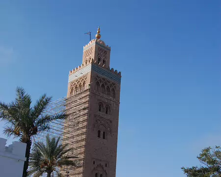 DSC_0283 La mosquée Koutoubia est en travaux.