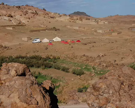 DSC_0774 Et c'est l'arrivée au troisième bivouac, au bergeries d'Azib Iriri.