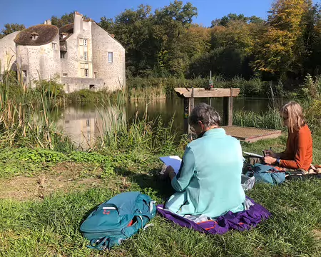 Dessin du chateau de la chasse