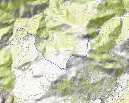 096_J4 31 octobre. D'Arbéost au refuge du Haugarou avec le Pic de Bazès en AR, 13,4 km, +1191 m/-728 m
