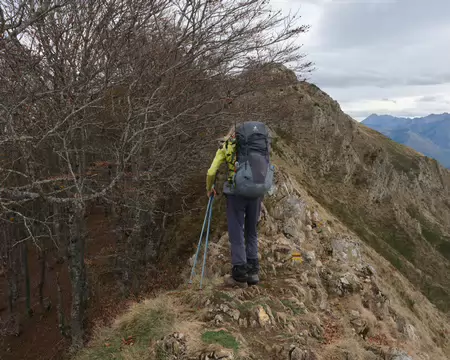 147_DSCF0817 Passages délicats dans la traversée du Soum de la Pène