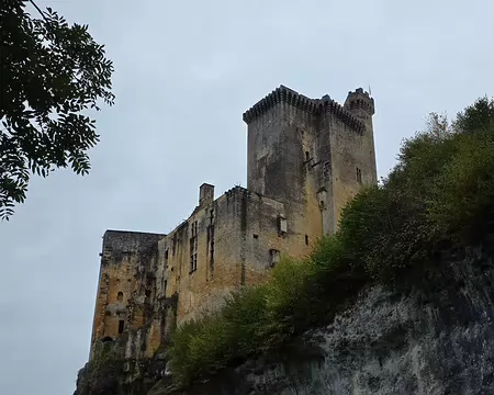 048 En effet nous avons visité les vestiges d'un vrai castrum du Moyen-Âge, un lieu fortifié où plusieurs grandes lignées du Périgord et de l'Aquitaine ont cohabité